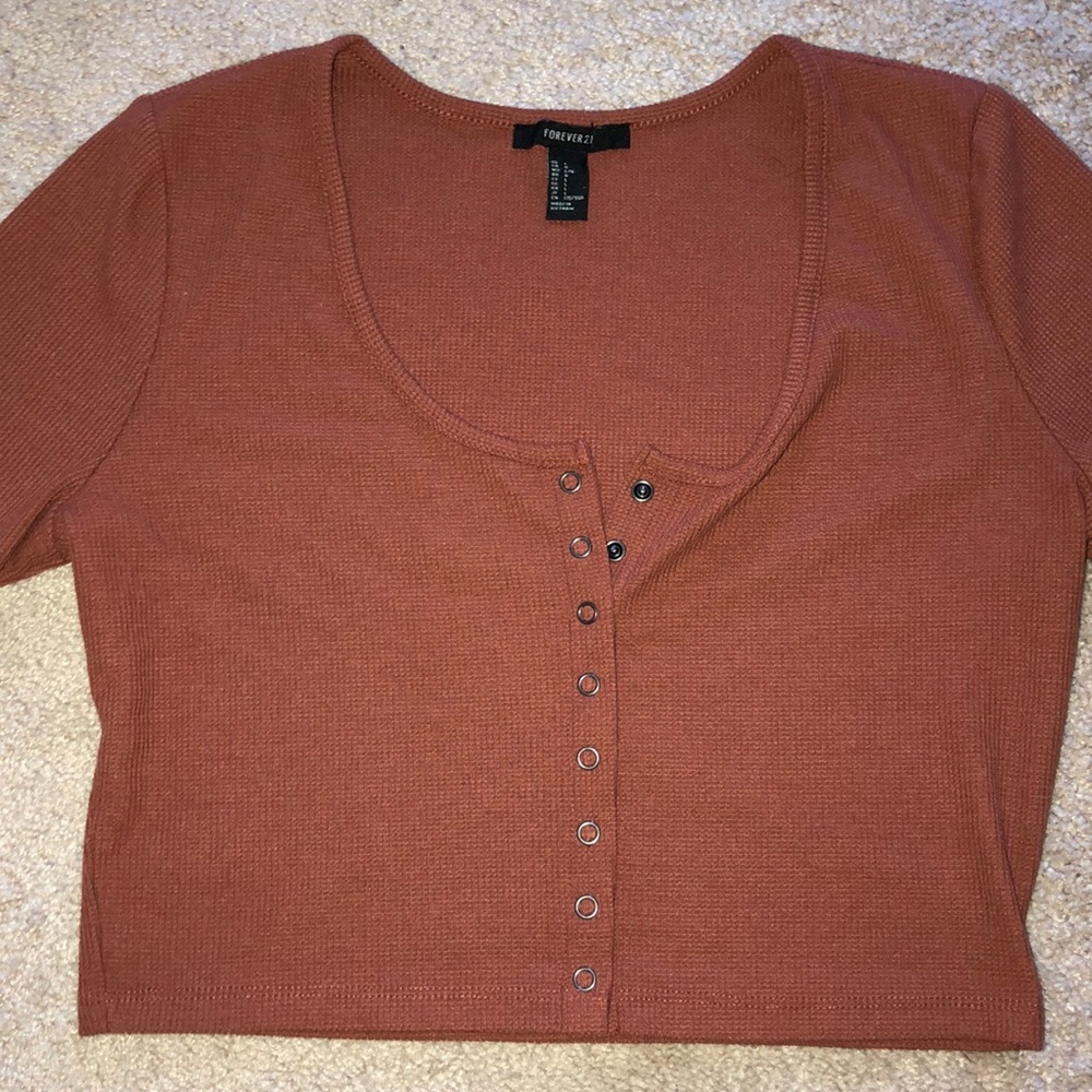 Burnt Orange Crop Top